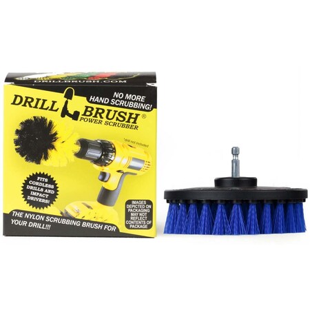 Drillbrush Marine - 5 Inch Diameter Boat Brush - Spin Brush - Yacht - Kayak 5in-S-B-QC-DB